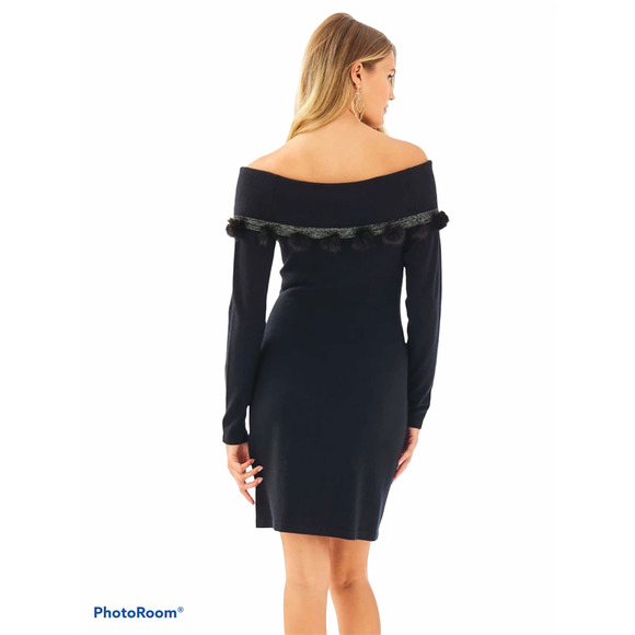 Lilly Pulitzer Dunham sweater dress black XL - Picture 2 of 9